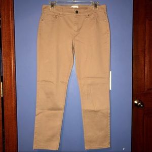 New York & company women’s stretch jeans beige